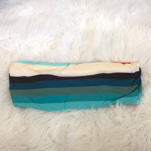 NWT Sol Stripes Sunny Swim Top reversible XL